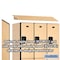 Salsbury Industries 2 Tier Designer Locker, 54"Wx76"Hx21"D, 6 Door, Maple 18-22361MAP - alternate 5
